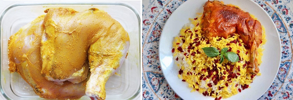 طرز تهیه زرشک پلو با مرغ مجلسی / 1 ادویه عالی برای گرفتن بوی زهم مرغ 4 طرز تهیه زرشک پلو با مرغ مجلسی