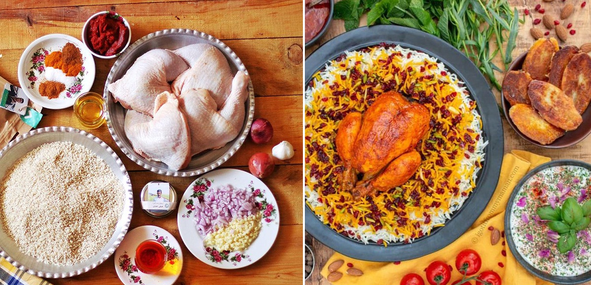 طرز تهیه زرشک پلو با مرغ مجلسی / 1 ادویه عالی برای گرفتن بوی زهم مرغ 2 طرز تهیه زرشک پلو با مرغ مجلسی